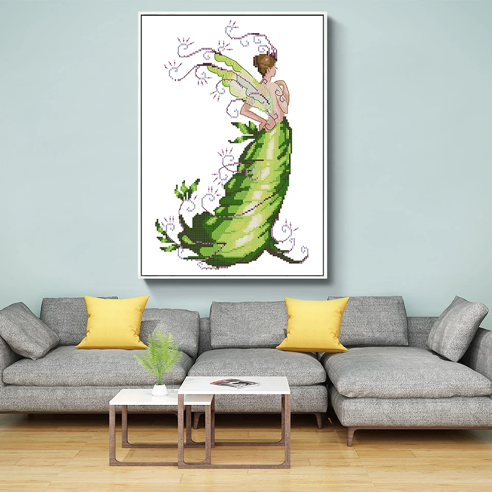 Вышивка крестом счетная нить DMC DIY Ручная работа Печатный холст 14CT 11CT Aida FabricCross-Stitch Needkework домашний декор