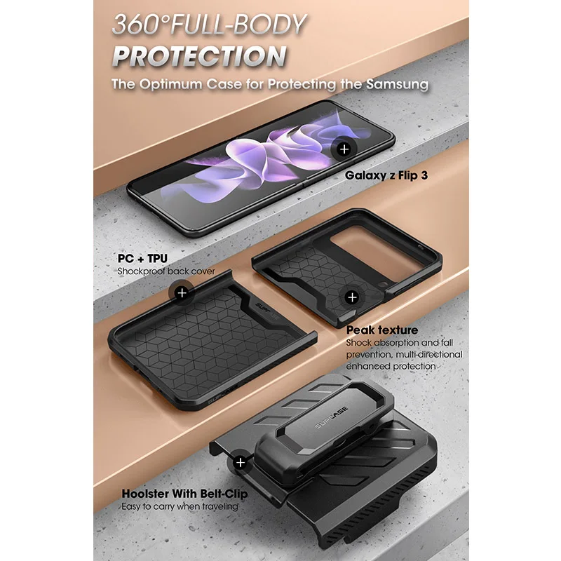 SUPCASE UB Pro Full-Body Dual Layer Rugged Protective Case with Holster