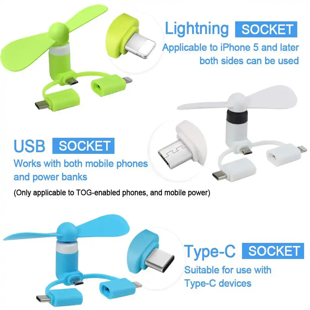 Portable Mini Iphone Fan Plug In Fan 3 In 1 Mini Usb Fan For Iphone Ipad And Android Smartphone Tablet Mini Fans Fans Aliexpress