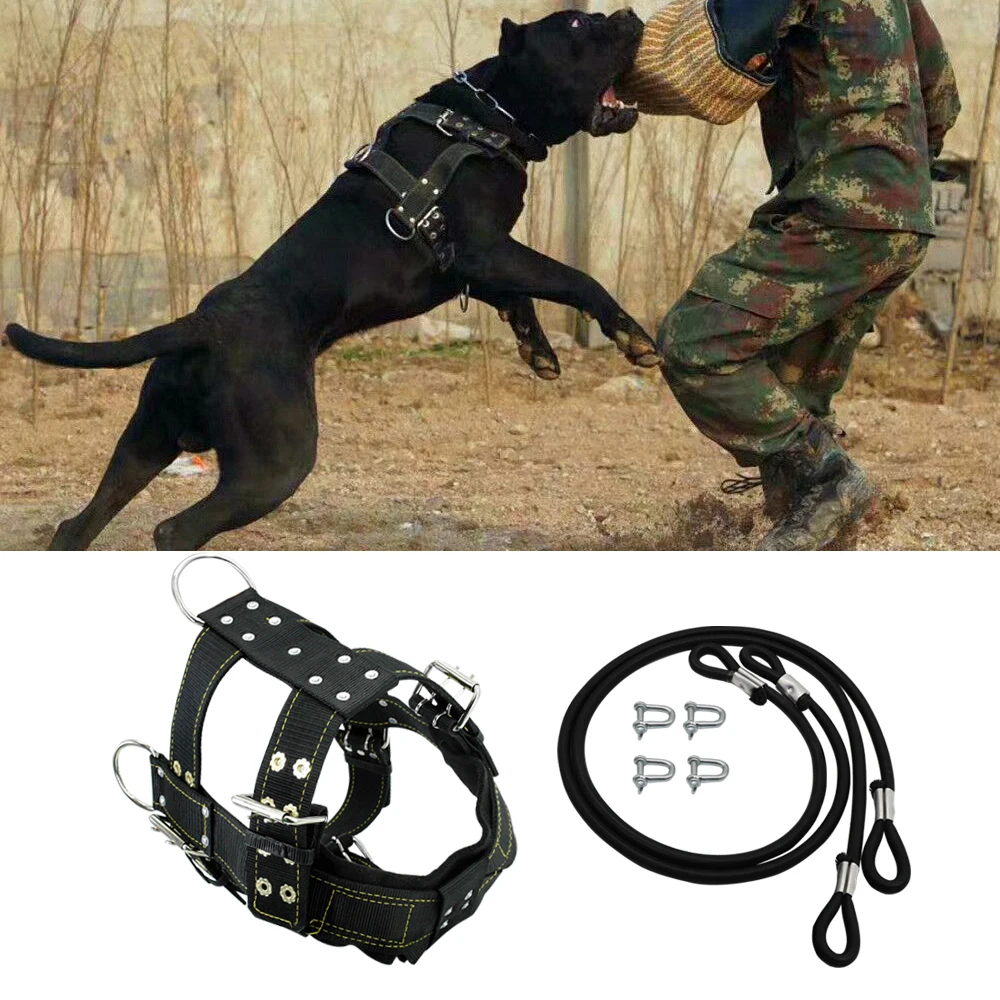 K9 прочная собачья шлейка и поводок для средних больших собак сверхмощный