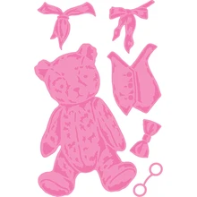 

New Arrival 2021 Cute Bear Toy Metal Cutting Die Diy Molds Scrapbooking Paper Making Cuts Crafts Template Handmade Card