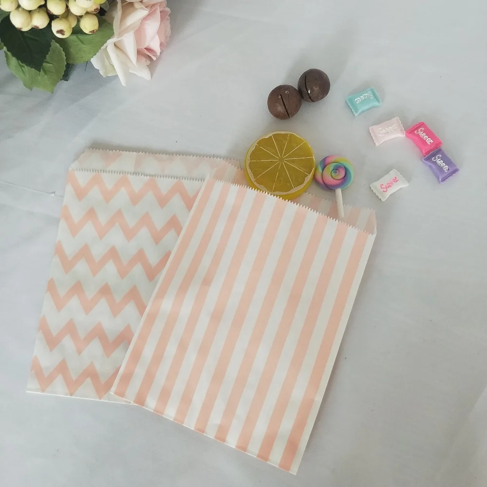 baby pink mix 120 Glassine белый и крафт-бумага Бумага сумки Размеры 5x" для украшения, подарочные пакеты, конверты, вечерние свадебные сувениры и многое другое(пропустите Ali Хао - Цвет: baby pink mix