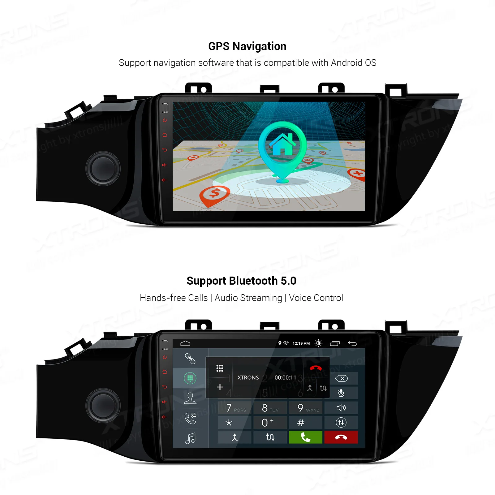 XTRONS 9 ''ips Android 9,0 DSP Автомобильный мультимедийный стерео радио плеер для KIA Kia RIO 4 левый руль gps без DVD