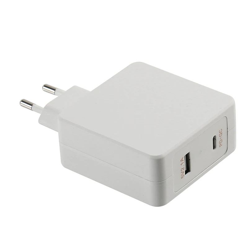 White EU plug Acegreen USB зарядное устройство PD 45 Вт быстрое зарядное устройство для iPhone XS 5 в 2.1A для Xiaomi телефон зарядное устройство для MacBook Pro ipad планшет - Тип штекера: White EU plug