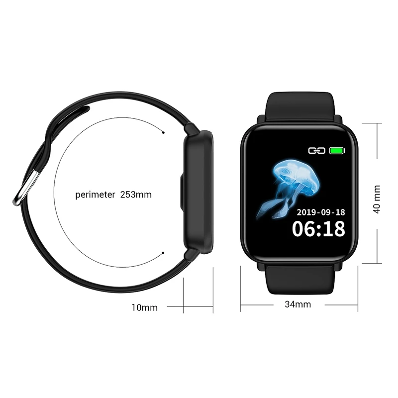 R16 женские Смарт-часы для Android Apple Watch IP68 Водонепроницаемые Смарт-часы для мужчин