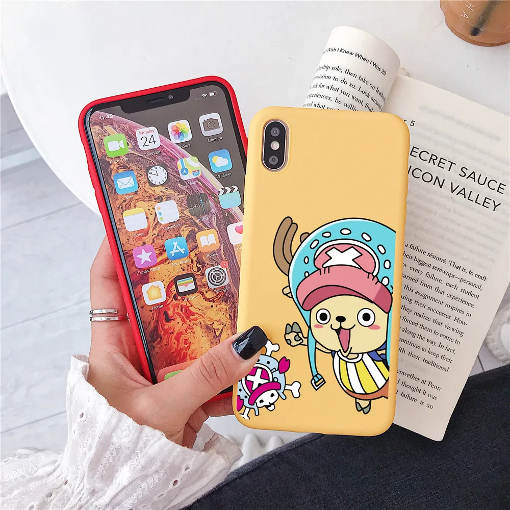 Один кусок японского аниме Луффи Тони Чоппер Конфеты ТПУ чехол для Apple iPhone SE 11 Pro 7 8