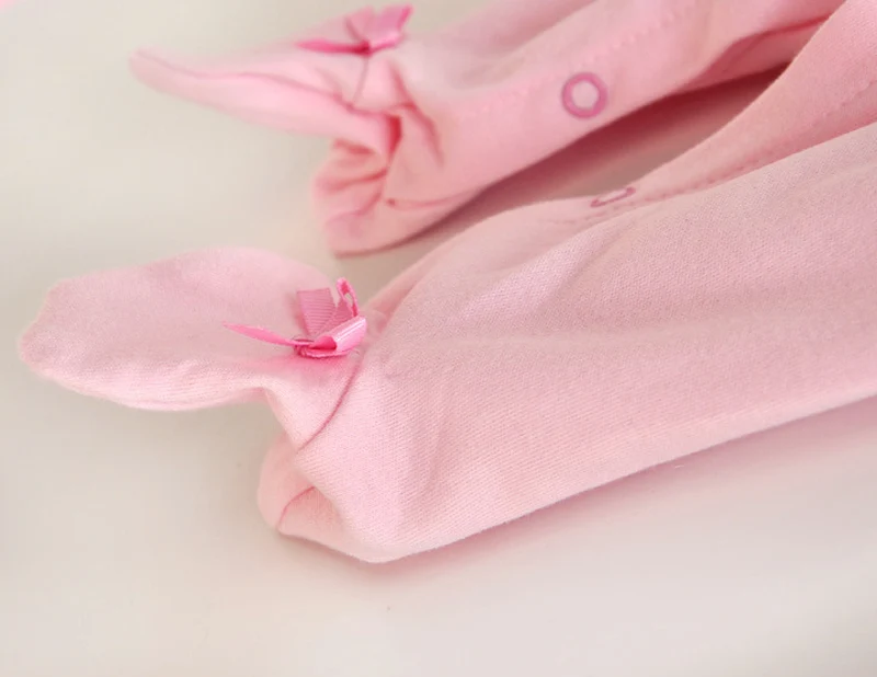 Clearance Big Sale Newborn Baby Girl Cotton Lace Footies with Cap New Spring Summer 1piece Overall Infant Girls Clothes Born 9m