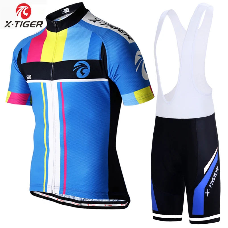 X-Tiger Pro, летний комплект одежды для велоспорта, майо, Ropa Ciclismo, комплект для велоспорта, одежда для горного велосипеда, одежда для велоспорта - Цвет: Jersey and Bib Pant