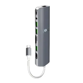

Multifunctional Type-C to HDMI docking station USB-C portable docking station with HDMI 1080P VG USB3.0 RJ45 Connector