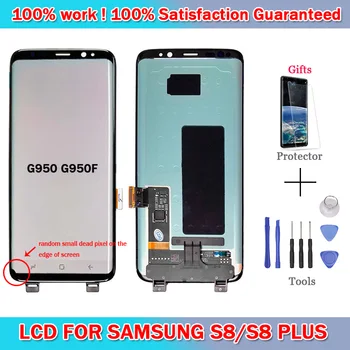 

AMOLED LCD for SAMSUNG Galaxy S8 G950 G950F Display S8 Plus G955 G955F +Touch Screen with frame Digitizer Assembly +Dead Pixel