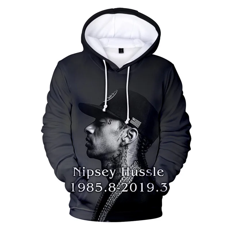 

Nipsey Hussle Mens 3D Print Autumn Designer Crew Neck Pullover Hip Hop Style Homme Clothing Fashion Casual Apparel