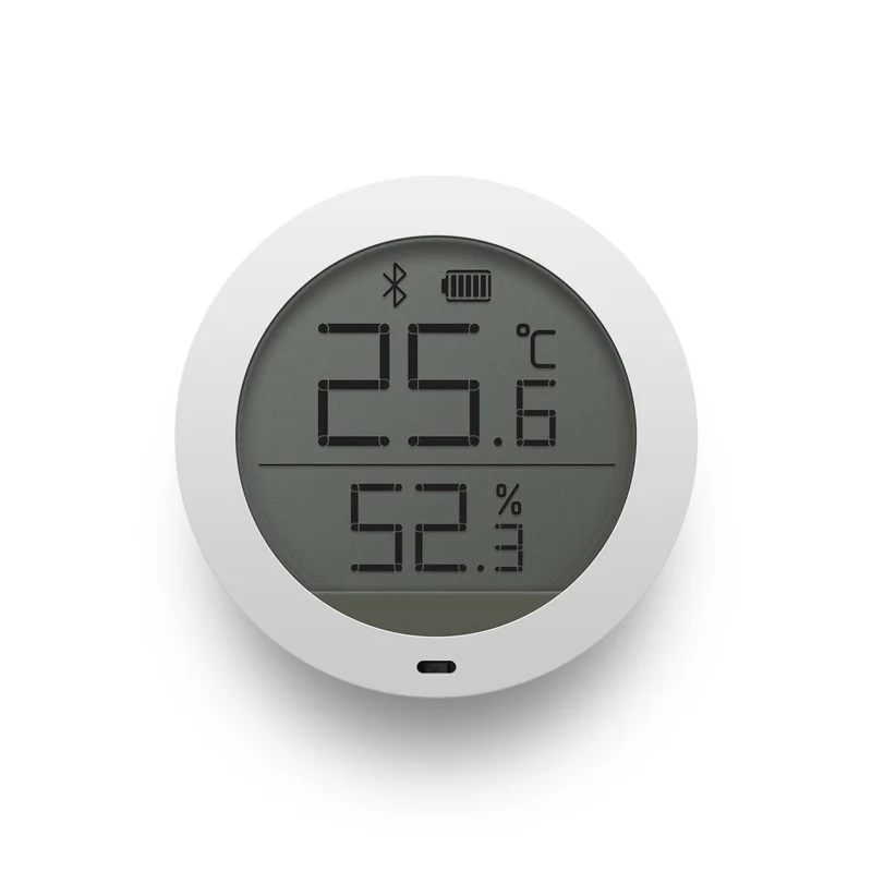 Белый Xiaomi Mijia Bluetooth гигротермограф Высокочувствительный гигрометр термометр ЖК-экран магнитная наклейка низкое потребление - Цвет: Белый