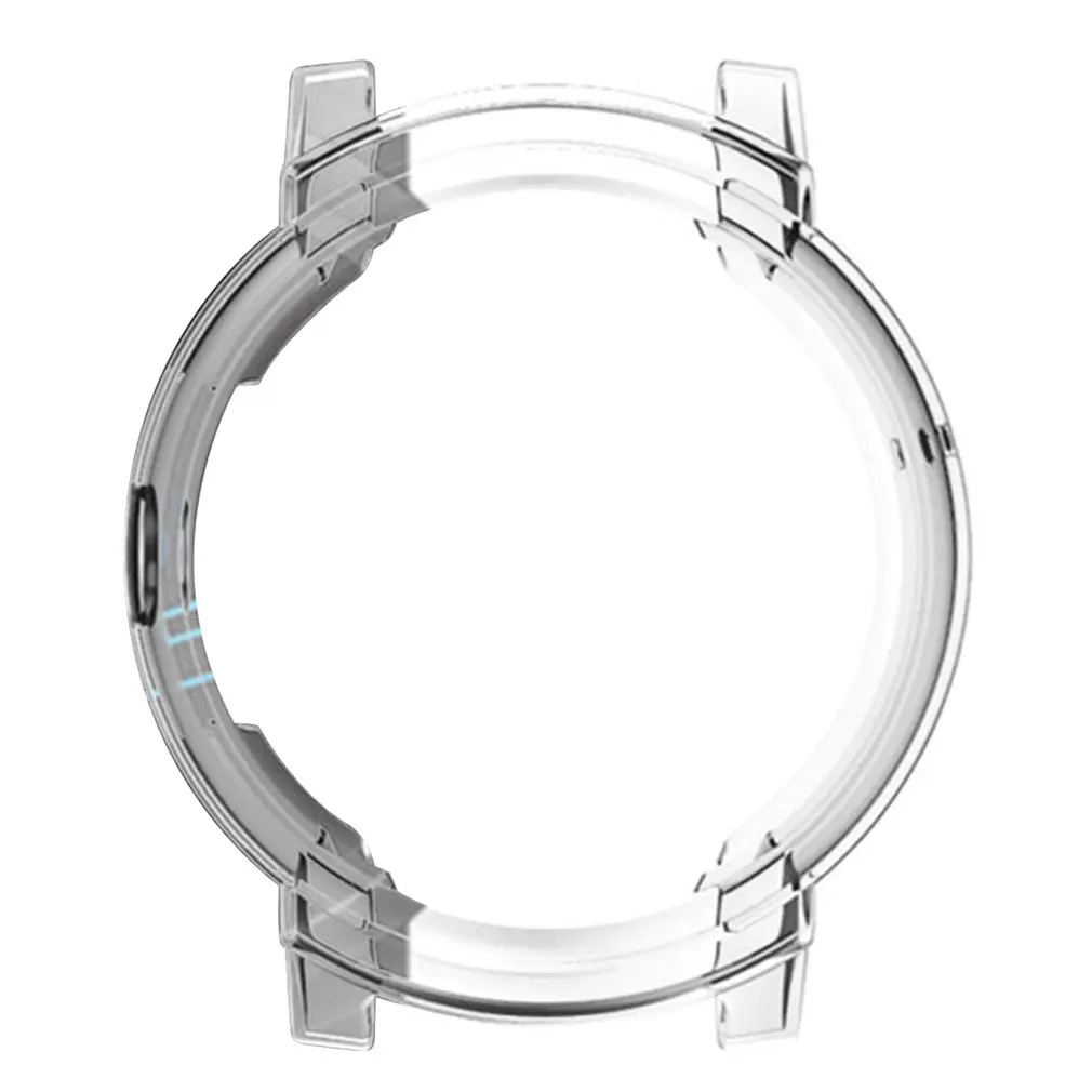 Transparent Для Ticwatch E смарт-часы ТПУ защитный чехол Защита от падения носимых часов защитный чехол для экрана - Цвет: Transparent