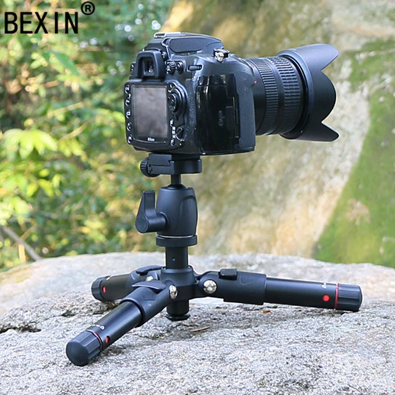  BEXIN mini tripod dslr desktop camera phone stand tripod flexible portable fold travel tripod for d