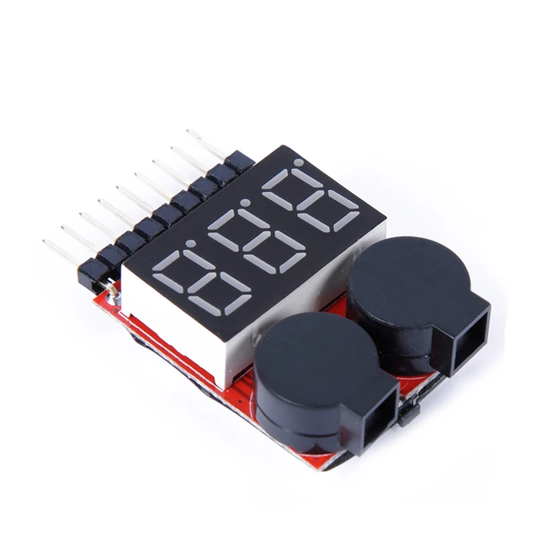 3 pezzi RC Car Cell Checker anello BB batteria Lipo allarme bassa tensione Indicatore di tensione voltmetro monitor cicalino Allarme 1-8S 2.7-3.8V - Image 4