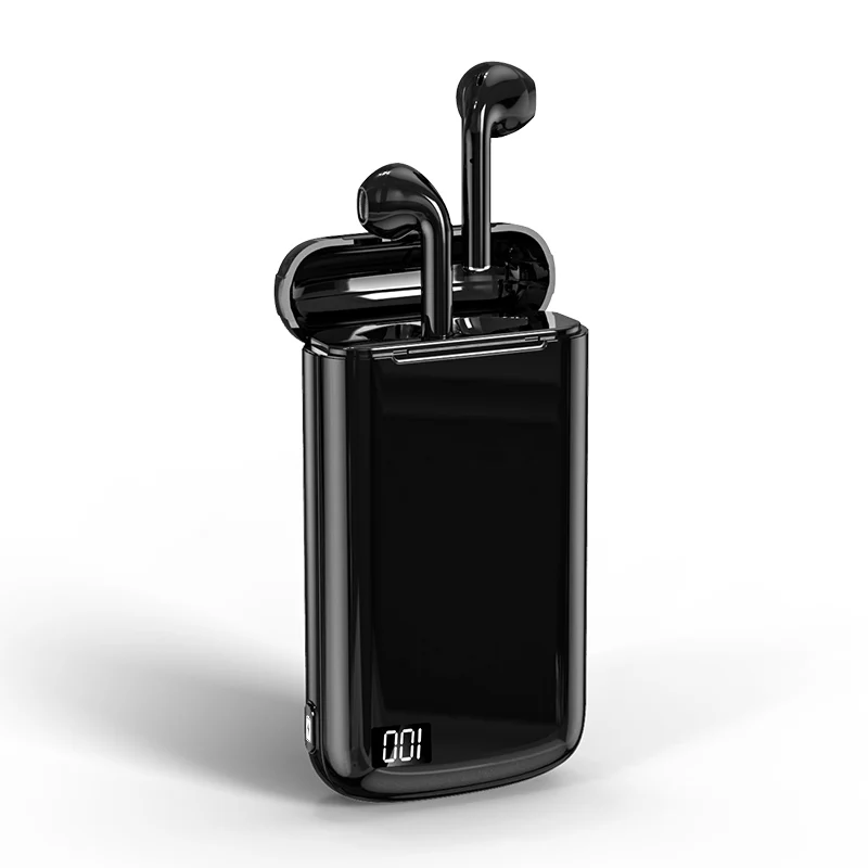 A5 TWS Wireless Bluetooth Earphone with Charging Case fone de ouvido Headset Mini Airbuds Handsfree Earbuds Sports Ear Phone - Цвет: black