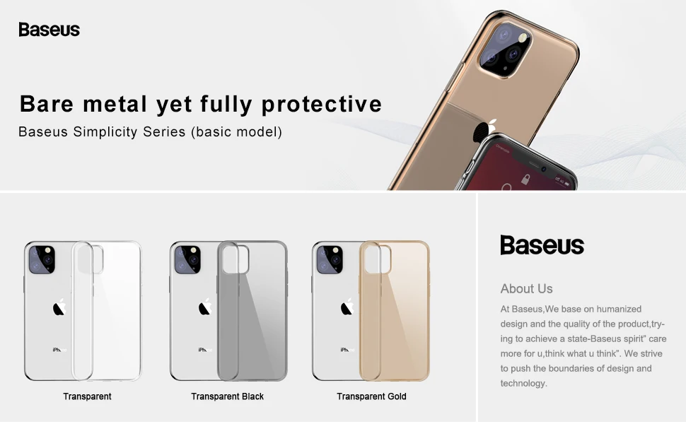 Прозрачный чехол Baseus для iPhone 11 Pro Max XS Max Xr 11Pro чехол Coque Ультратонкий Мягкий ТПУ силиконовый чехол для iPhone11 Fundas