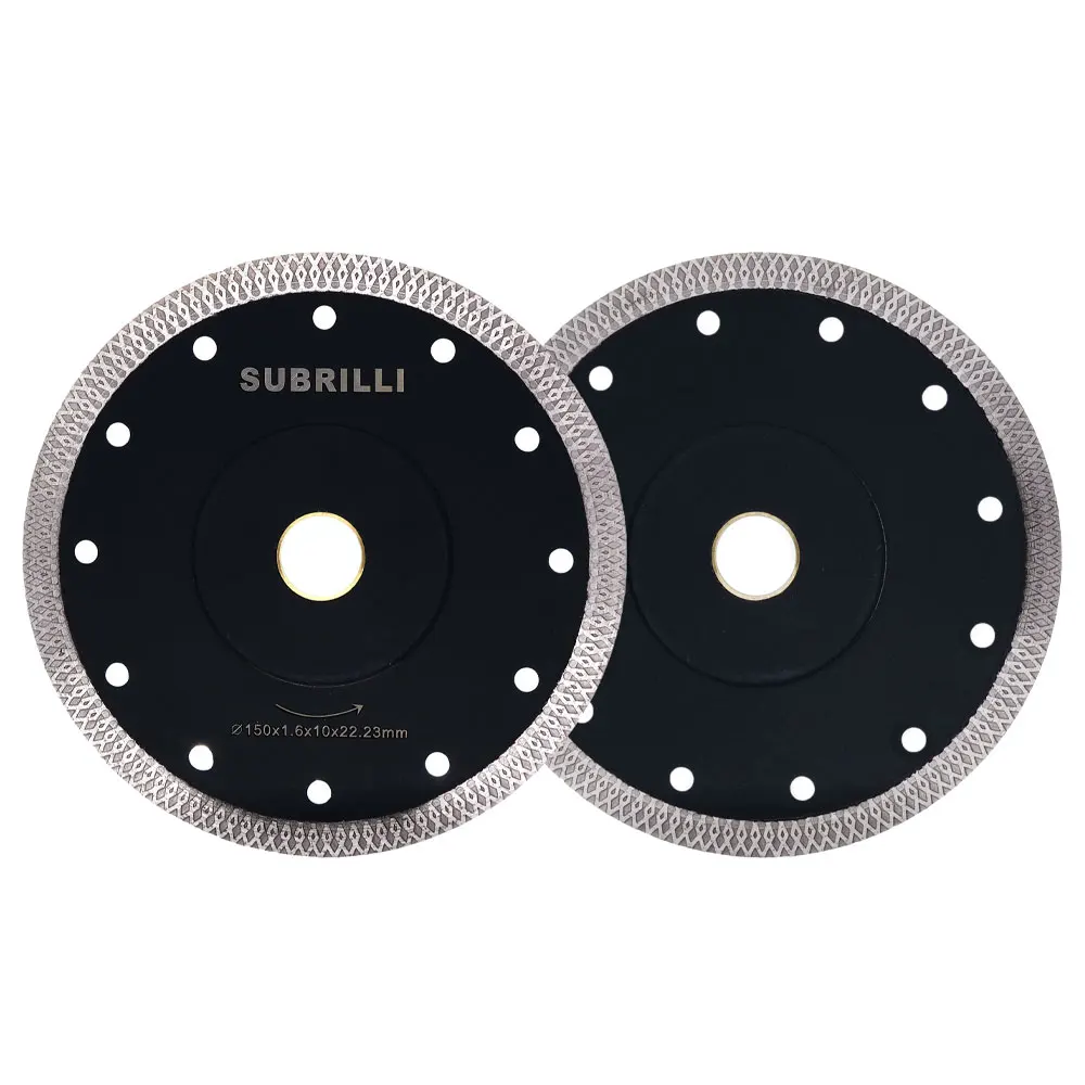 1 Piece 6 Inch 150mm Professional Turbo Rim Mesh Diamond Saw Blade Porcelain Granite Hard Tile Super Thin Blades | Инструменты