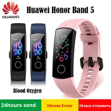 Умный Браслет huawei Honor Band 5 с кислородом крови AMOLED для обнаружения положения при плавании пульса и сна huawei