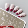 XMQ Steel Nail Art Stamping Plates Template Snak Image Plate Leaves Flowers Design Nail Printing Tools 6*12cm 5