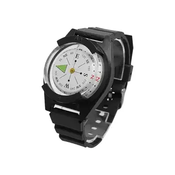 

EDC Wrist Compass Watch Save Time and Energy for Convenience Outdoor Survival Bracelet for Climbing Sports Black