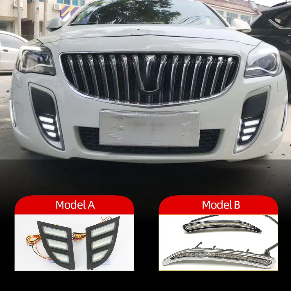 Автомобильная проблесковая 2 шт. светодиодный дневные ходовые огни для Buick Regal GS