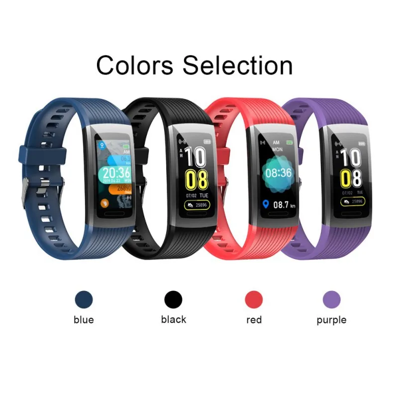 R10 Smart Bluetooth Wrist Watch for Android IOS Fashion Bracelet for Women / Men Heart Rate Step Blood Pressure Blood Detection