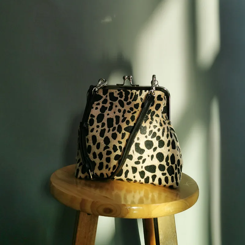 [BXX] винтажная леопардовая сумка через плечо из искусственного меха для женщин однотонная зимняя сумка через плечо женские Теплые сумки кошельки HJ580