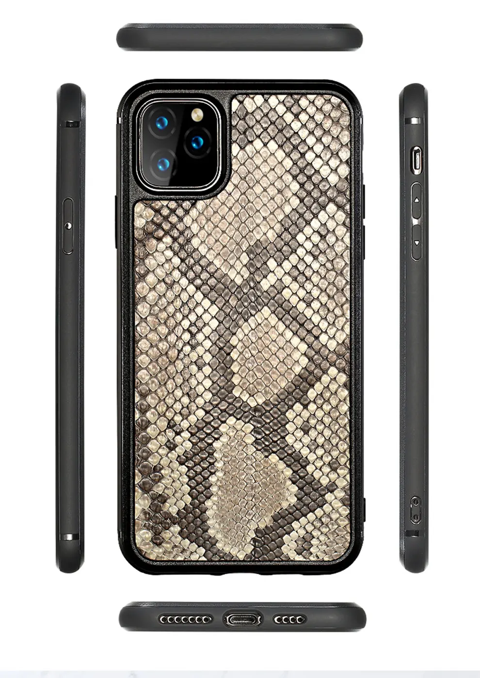 Кожаный деловой чехол для телефона из натуральной кожи питона для iPhone 11 Pro max 11 Pro X XS max XR 7 8 Высококачественная защита от падения