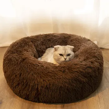 

Dropshipping Super Soft Dog Bed Plush Cat Mat Dog Beds For Large Dogs Bed Labradors House Round Cushion Pet Product Accessories