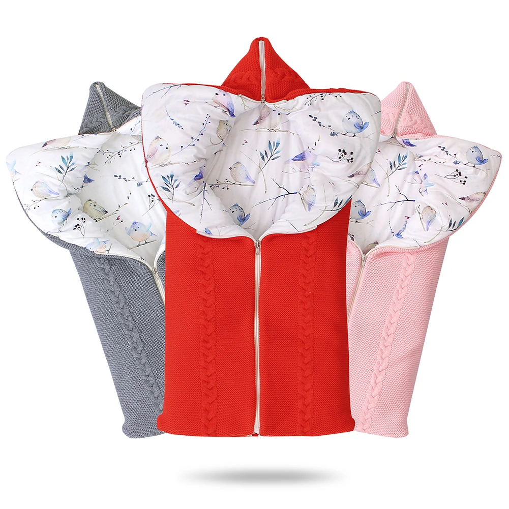 Newborn Baby Sleeping Bags Winter Warm Infant Wrap Swaddle Blankets Stroller Bedding Envelops