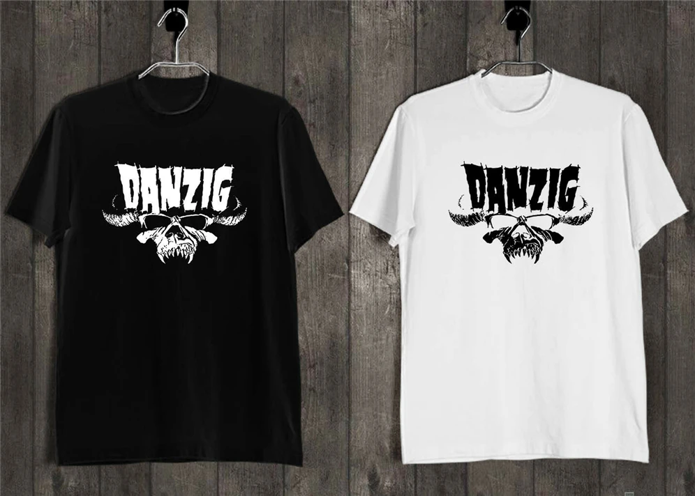 Danzig логотип футболка черный белый Бодибилдинг Новая мода дизайн для мужчин