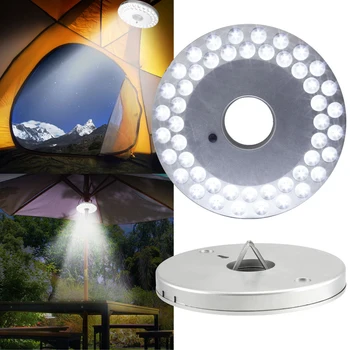 

Universal Outdoor Button Pressing Led Light White Tent Camping Emergency Portable Adjustable Round