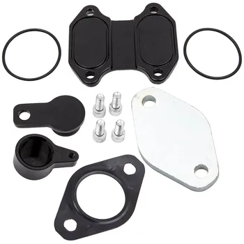 

For Dodge Ram 3500 4500 6.7L 13-18 Cab & Chassis Cummins Diesel EGR Valve Cooler Delete Kit Billet Bock Plug