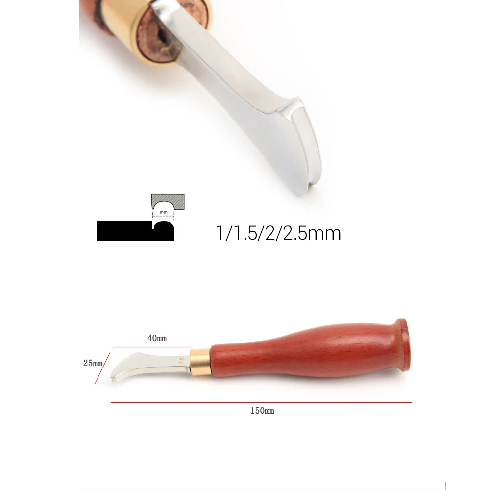 1/1. 5/2/2,5 мм кожаный край: Святой самый лучший номер модели: Нержавеющая сталь с постепенным увеличением слот край Lineer Давление краевое устройство триммер обжимной кожаные инструменты
