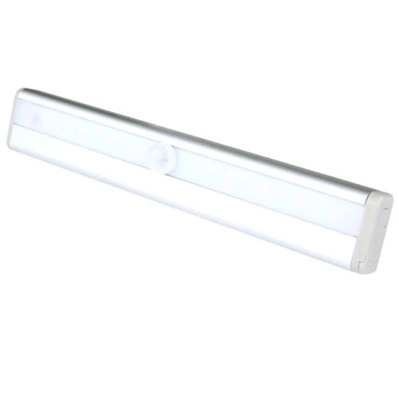 10 LED PIR Motion Sensor USB Charging Closet Lamp Cabinet Night Light Portable
