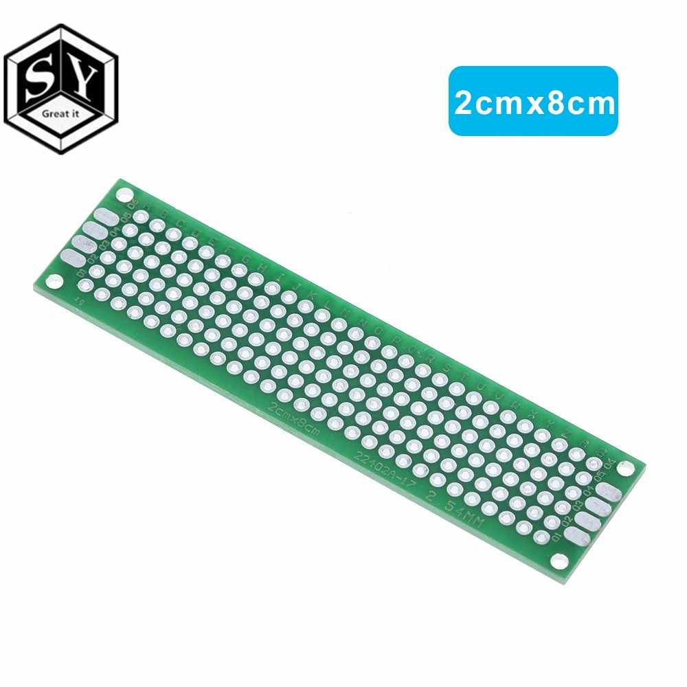 4 шт. Great IT 5x7 4x6 3x7 2x8 см двухсторонний медный Прототип pcb универсальная плата