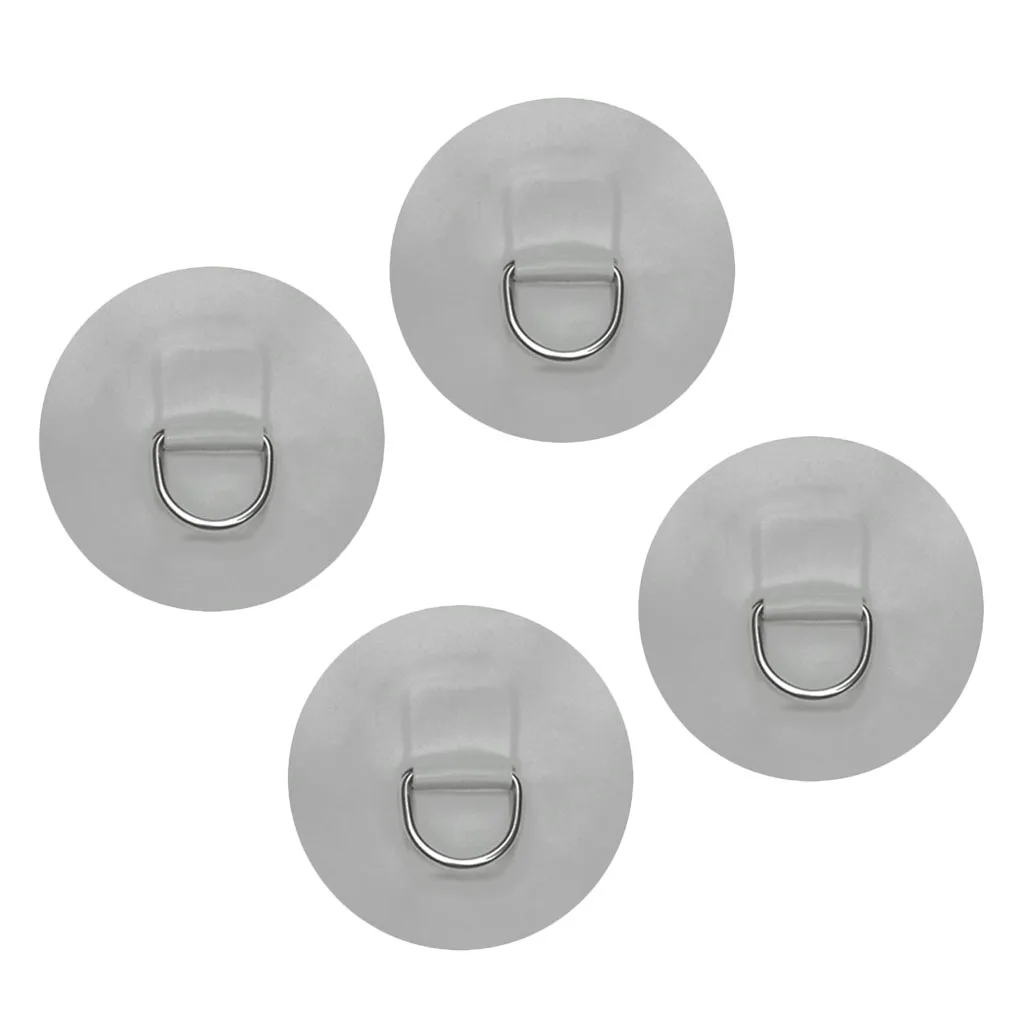 Stand Up Paddleboard SUP Bungee Deck Rigging Kit, 5mm x 5m Elastic Shock Cord 4 Pcs Stainless Steel D Ring Patch
