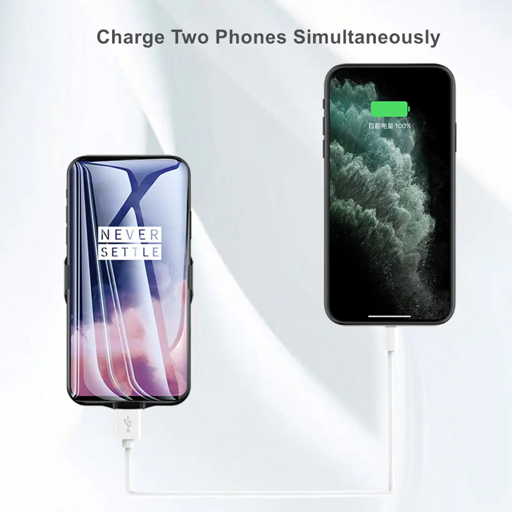 Чехол-аккумулятор 6800 мАч для Oneplus 7 7T 7T Pro из мягкого ТПУ для зарядки телефона, внешний аккумулятор, чехол-батарея