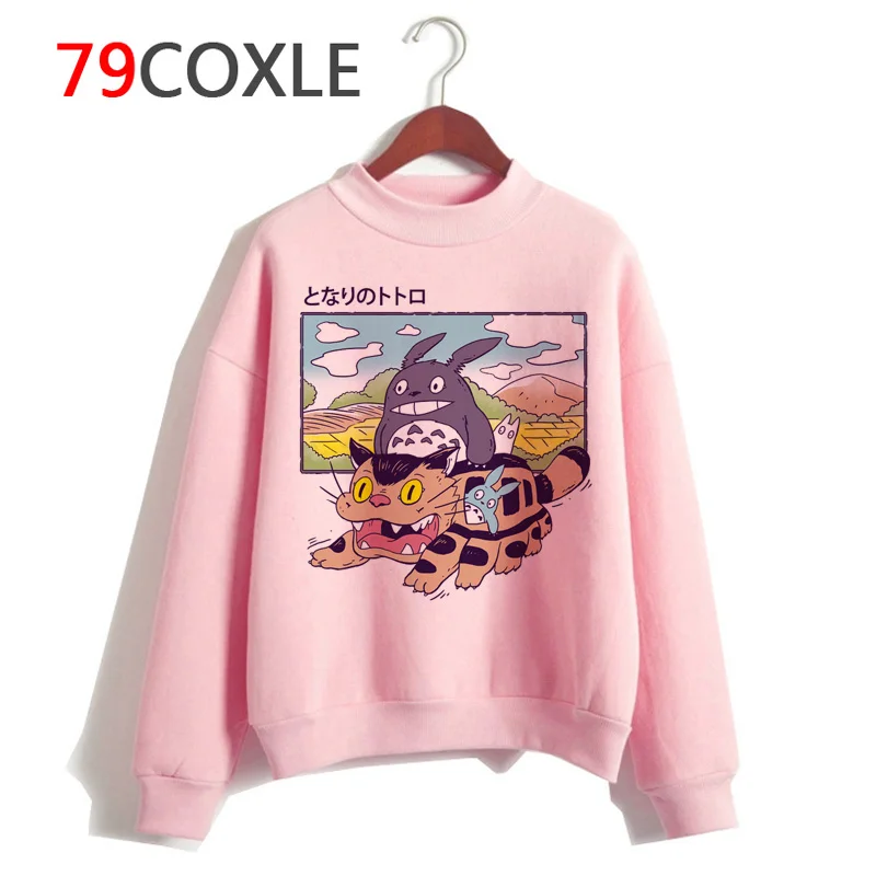 Totoro Studio Ghibli Kawaii толстовки веселое Harajuku аниме Женская мультяшная Толстовка Ullzang 90s модная Толстовка графическая Женская милая