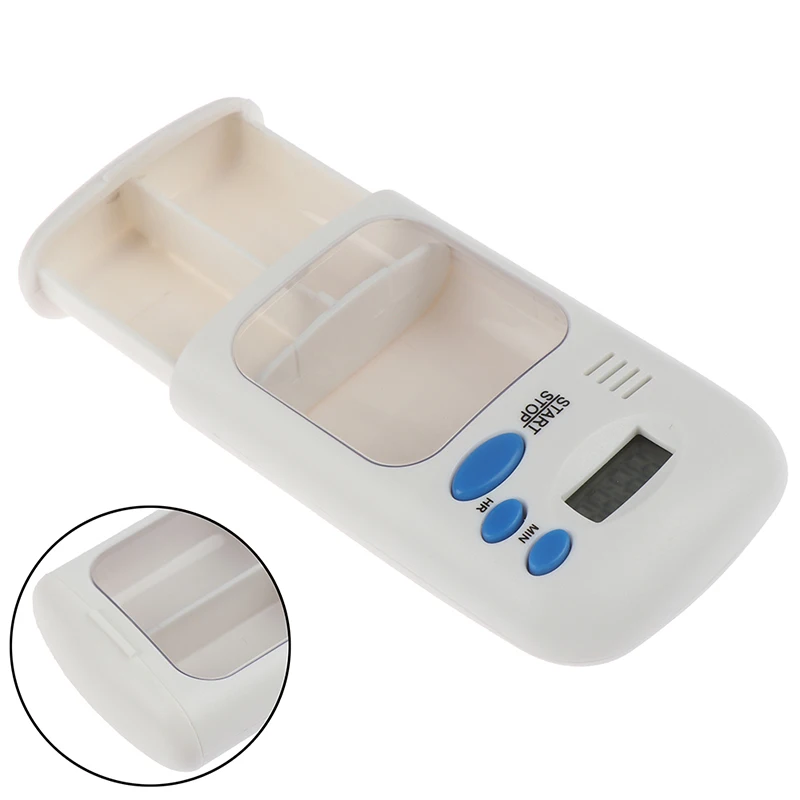 Mini Portable Pill Reminder Drug Alarm Timer Electronic Box Organizer LED Display Alarm Clock Remind Small First Aid Kit