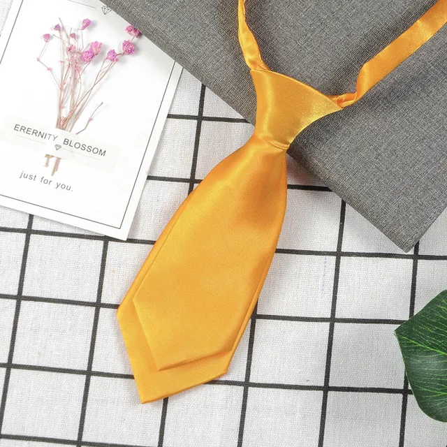 Necktie Polyester Men's Women's Shirts Student School Uniform Career Simple Double Layer Short Small Tie Classic Trendy Gifts A6204