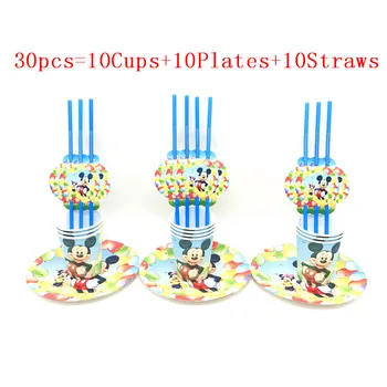 

Disney Mickey Mouse Party Supplies Children Theme Birthday Party Decoration Kids Baby Shower Products Decoration Disposable Cups