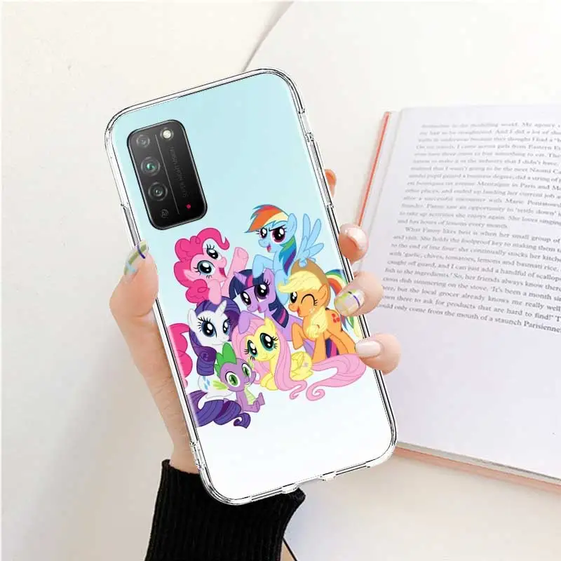Радужный силиконовый чехол My Little Pony для Huawei Honor 9S 9C 9A 8X 9X Pro 10 Lite 20 30 Youth Play задняя