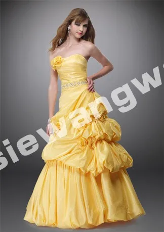 Vestido de festa largos обычное ТРАПЕЦИЕВИДНОЕ длинное женское Повседневное платье с цветами вечерние платья для подружек невесты - Цвет: Цвет: желтый