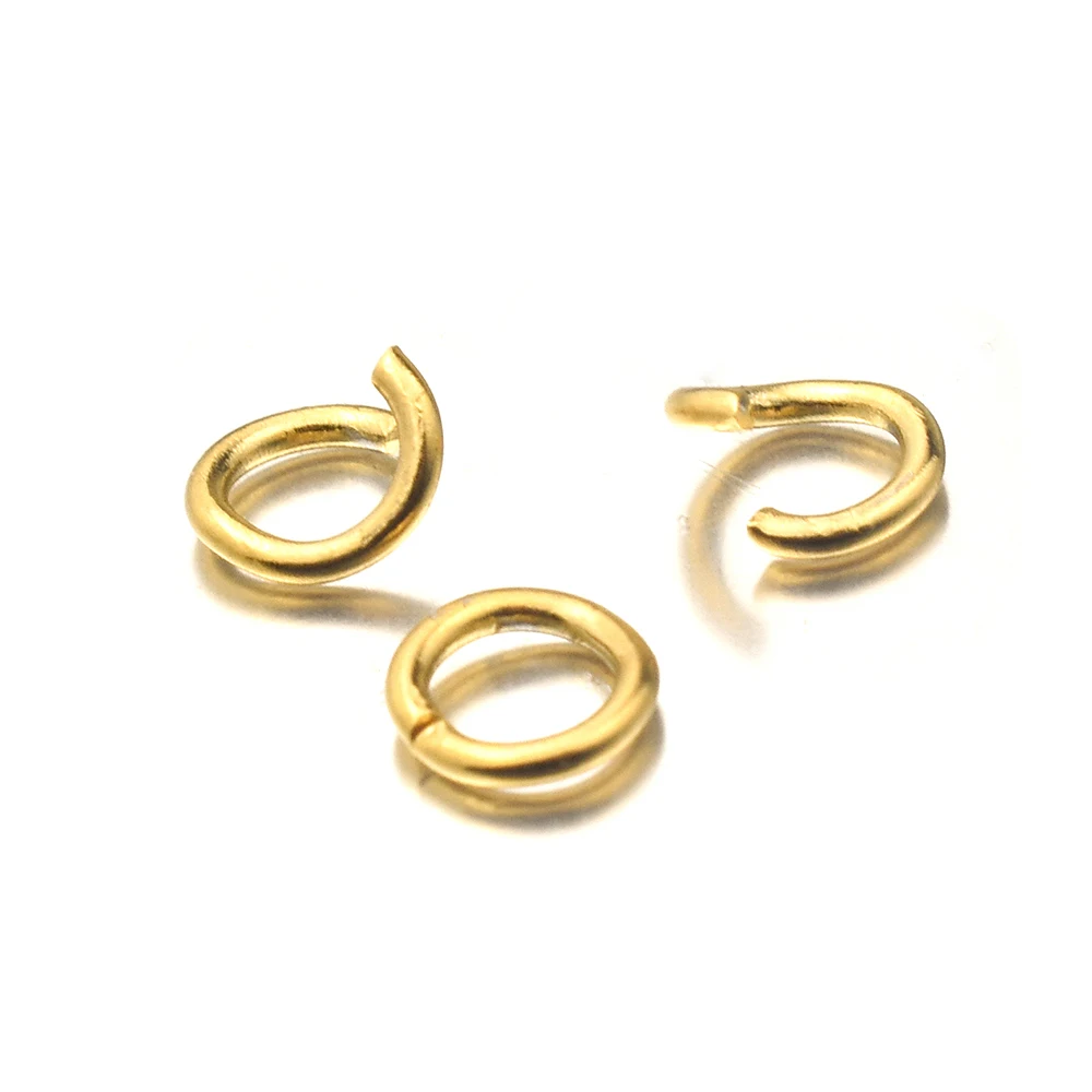 100pcs Gold-plate Stainless Steel Open Jump Rings For Jewelry Making DIY  Jump Ring For Jewelry Materials Crafts Accessories Bulk