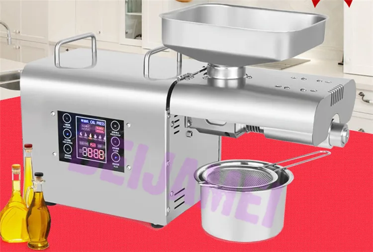BEIJAMEI automatic hot cold oil press machine commercial peanut sesame almond sunflower flax seed walnut oil extractor