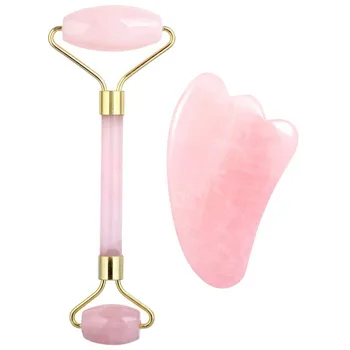 

V-shape Natural Beauty Massage Tool Face Thin Massager Natural Jade Roller Massage Face-lift Scraping Plate Lift Up