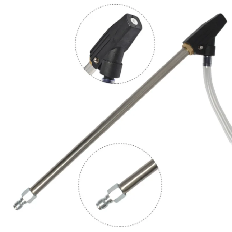 

1/4 Stainless Steel Ceramic High-Pressure Gun Head High Pressure Gun Sand-blasting Gun Rust Removing Ceramic Sprayer Cross Borde