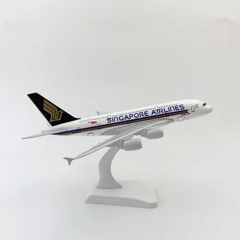 

Children's Toy Model Simulation Aircraft Model 20CM Aircraft Model Alloy Aircraft Model Singapore A380 Children's Birthday Gift